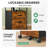 2 Drawer File Cabinet, Mobile Printer Stand With Open Storage Shelf-1675723351