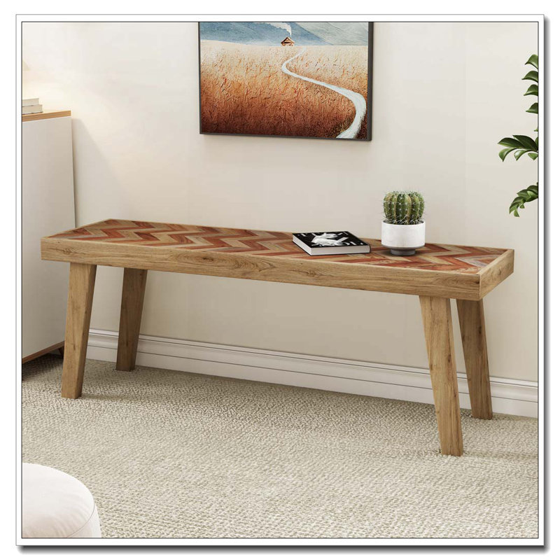 Banc en bois de manguier, naturel