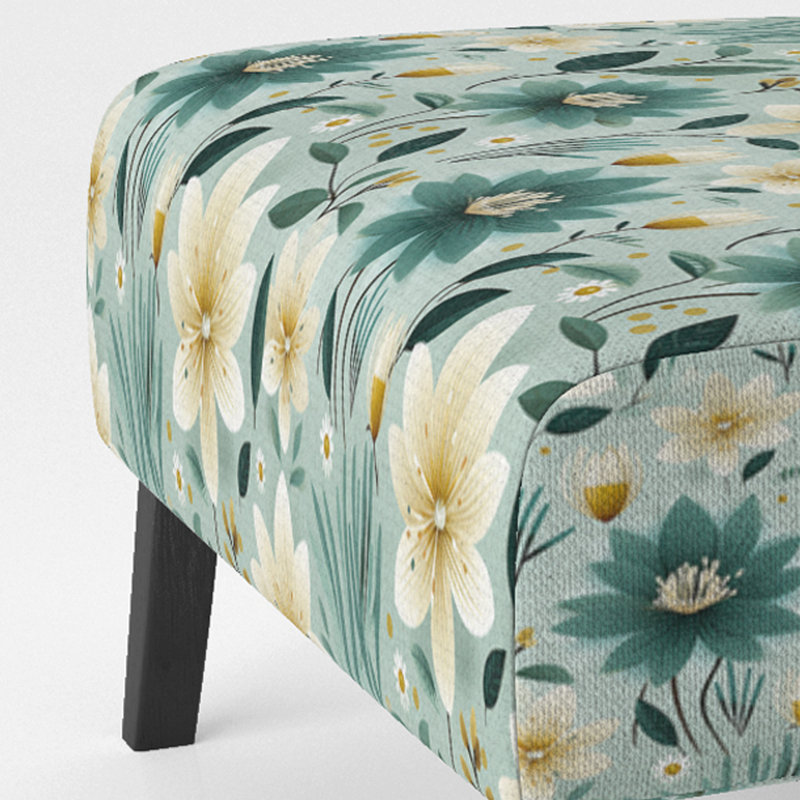 Fauteuil de chambre Vintage Romance Green Marvel Blooms