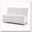 Causeuse beige en tissu Boucle