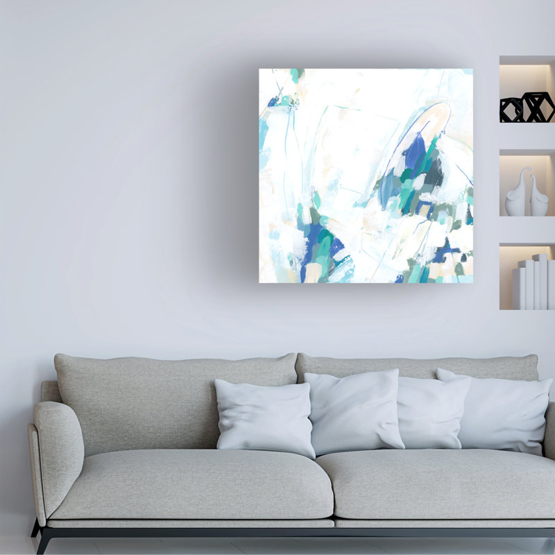 "Ice Loop II" sur toile, H 14 po x l 14 po