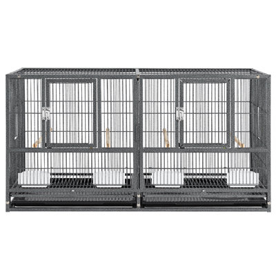 Bethpage 21'' Iron Flat Top Breeder/Stacker Bird Cage with Perch