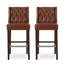 Tabouret de bar moderne et minimaliste en métal, siège en tissu haute densité, tabouret de bar de qualité commerciale-1262277450