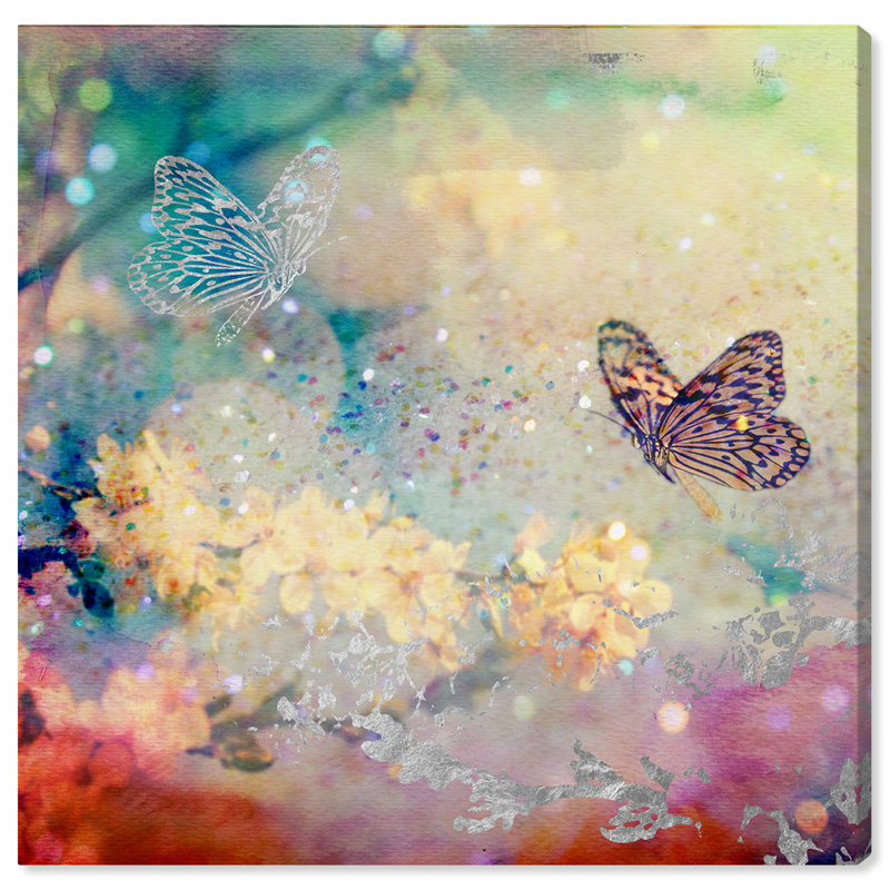 «Butterfly Dance», art sur toile tendue, H 12 po x l 12 po