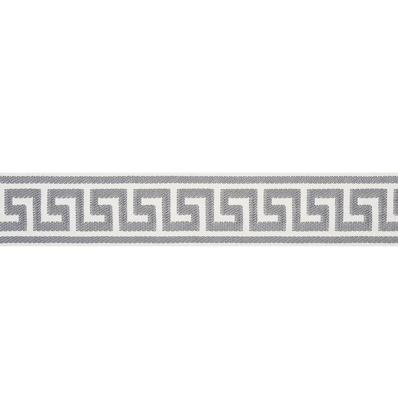Etienne Silk Greek Key Wide, Gray