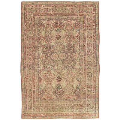Antique One-of-a-Kind Rectangle 9'10" X 15' Hand Knotted Area Rug