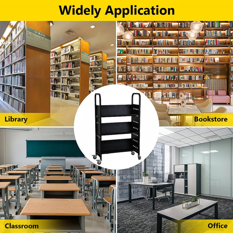 Book Cart, 200LBS Library Cart