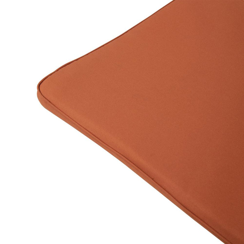 Outdoor 1.5'' Chaise Lounge Back Cushion, Rust Orange, 2