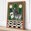 Deco Zebra With News Art Deco - Wrapped Canvas-2077006646-2077006647