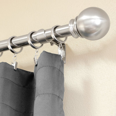 Cruzita Steel Adjustable Single Curtain Rod