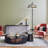 64"H Veronica Blue Stained Glass Dome Shade Candlestick Floor Lamp 