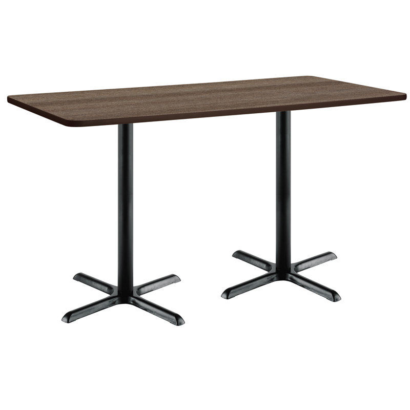 Mode Breakroom Table, 42" H x 72" L x 30" W, Studio Teak