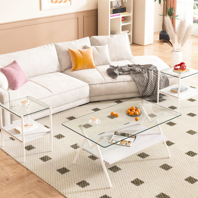 Table basse et tables de bout Modern, Blanc