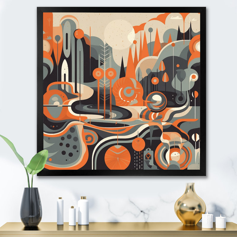 «Evolving Abstractions I», reproduction d'art sur toile, Cadre photo noir, H 16 po x l 16 po x P 1 po