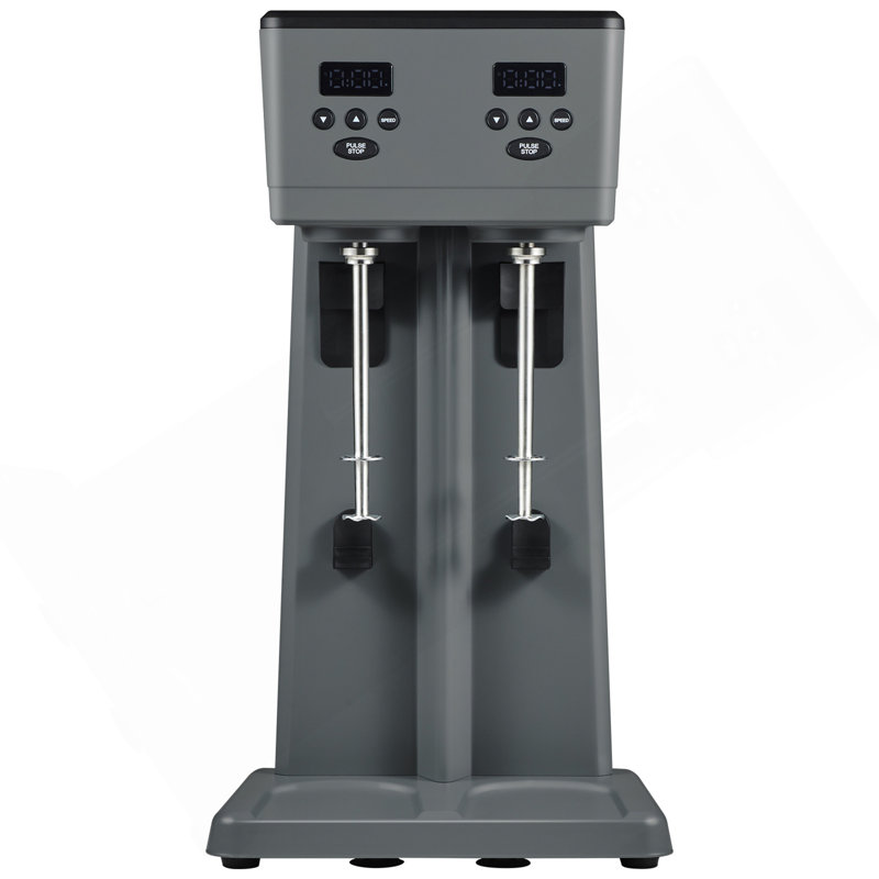 Milkshake Maker, 375W X 2 Electric Milkshake Machine, Commercial Double Heads Drink Mixer Blender, LED Intelligent Microswitch, 3-Speed Milkshake Mixer With 2 X 820 Ml Stainless Steel Cups