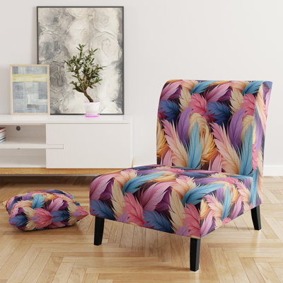 Fauteuil de chambre Pastel Botanical Leaf Design