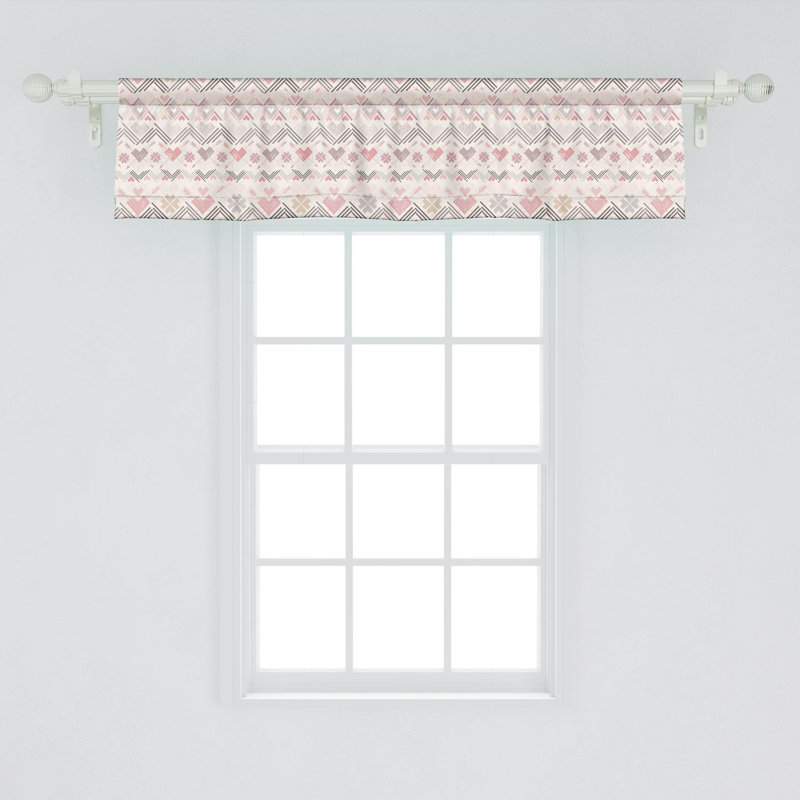 Multicolore cantonnière pastel Ambesonne, L 54 po x L 12 po