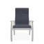 Belle Isle Sling Aluminum Frame Dining Height Supreme Arm Chair with Marine Grade Polymer Arm Accent-425489413-425489417