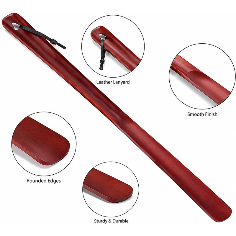 Wooden Long Handle Shoe Horn