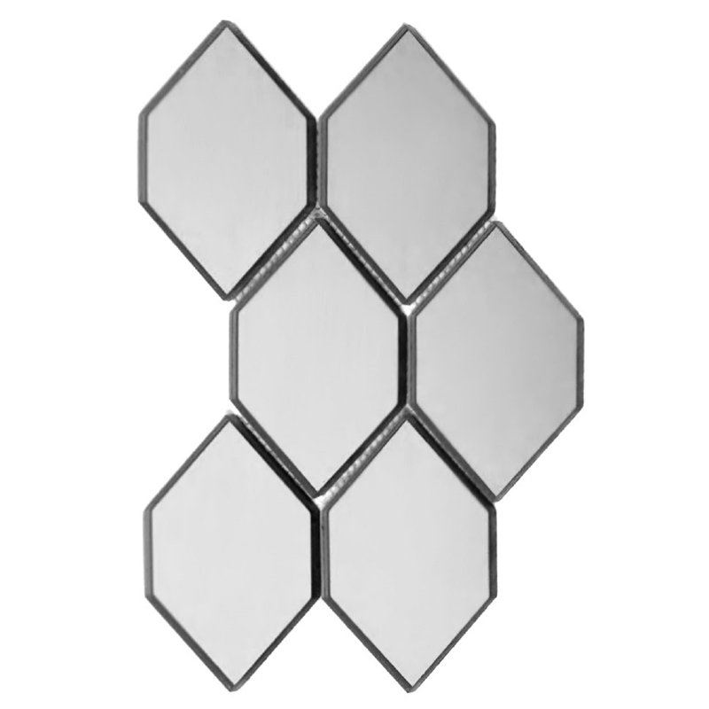 Echo 3.5'' W x 5.125'' L Glass Peel and Stick Mosaic Tile