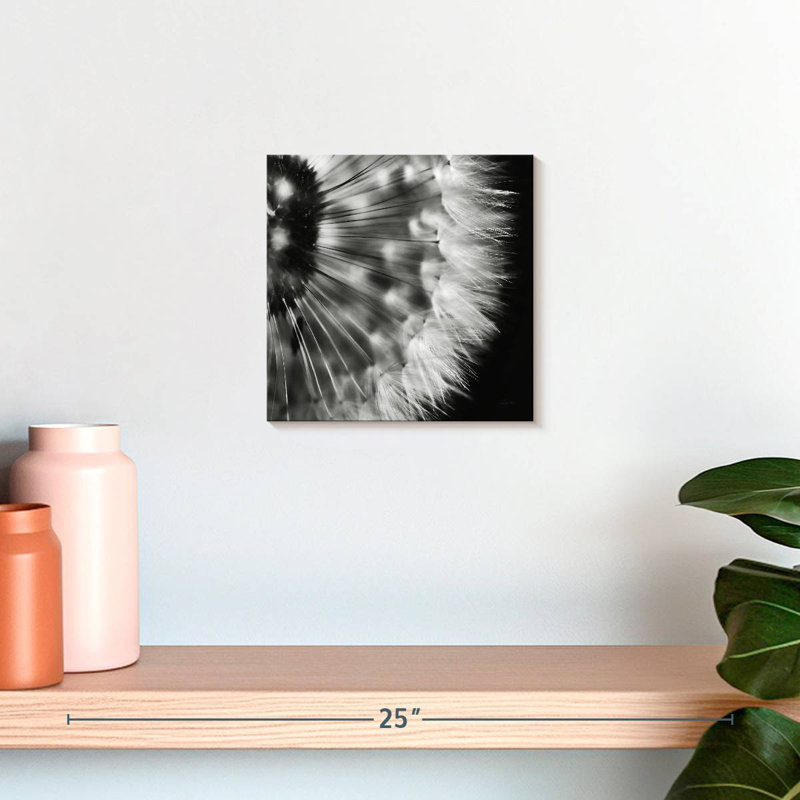 Harnek Dandelion On Black III, 10" H x 10" W