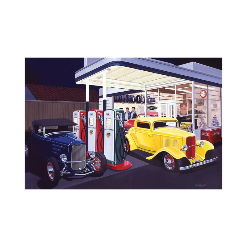 Deuce Service Garage by Bruce Kaiser - Wrapped Canvas Print, 30.48cm H x 30.48cm W x 1.905cm D
