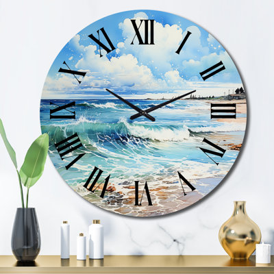 Horloge murale Relaxing Beach Breezes IV