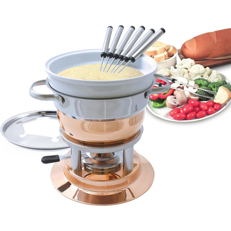 Lausanne 11-Piece Fondue Set - Copper