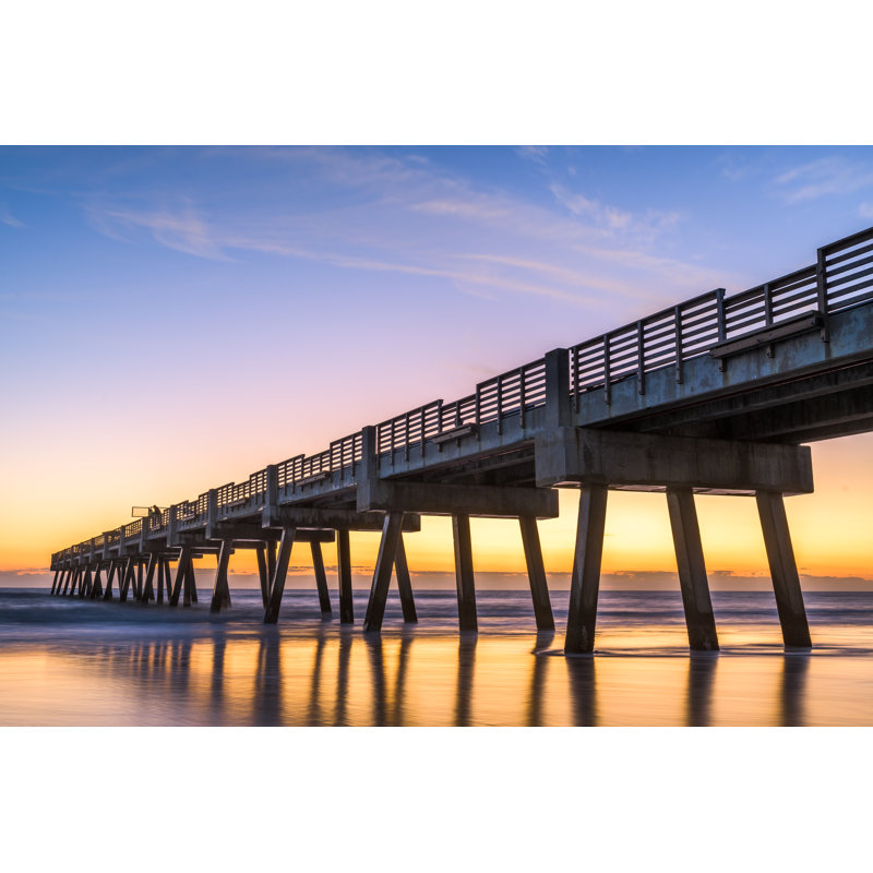 Jacksonville Pier by Sean Pavone - Wrapped Canvas Print, 30cm H x 46cm W x 3.8cm D