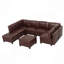 Canapé modulable en polyuréthane flexible, formes convertibles, rangement et canapé-lit pour le salon - 8 sièges-130191899-130191901