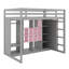 Lit mezzanine pour enfants avec garde-robe et tablettes, structure de lit mezzanine en bois avec armoire de rangement pour enfants-1960706829-1960706830