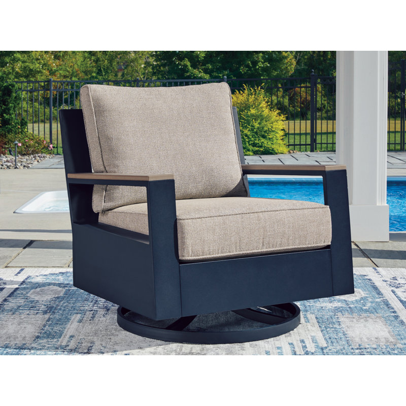 Fauteuil oscillant pivotant avec coussin L chariot