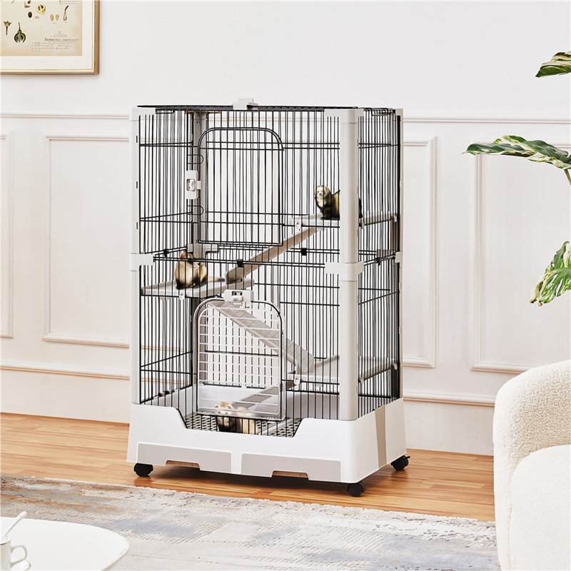 Cage pour petits animaux avec rampe Demosteni