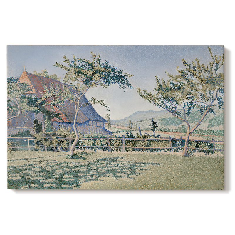 Comblat-le-Château, la prairie-Paul Signac-Toile tendue avec châssis-1886, 40 po x 60 po