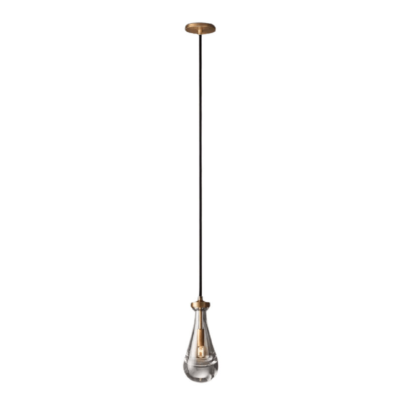 Luminaire suspendu en laiton vieilli Teara