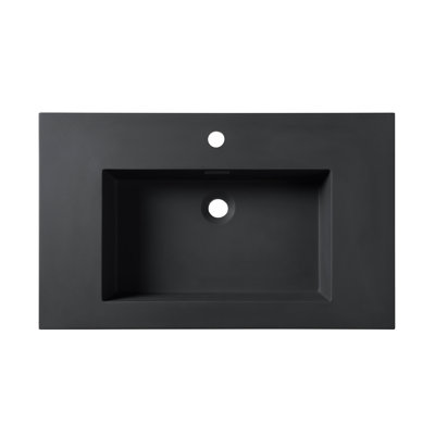Dowell 30" Rectangular Drop-In Bathroom Sink with Overflow