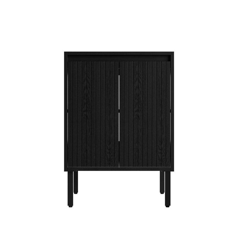Base de meuble-lavabo de style Shaker de 24 po, 30 po et 36 po seulement, autoportante ou murale avec portes doubles et tablette réglable - Conception à fermeture en douceur et verticale (lavabo non inclus)