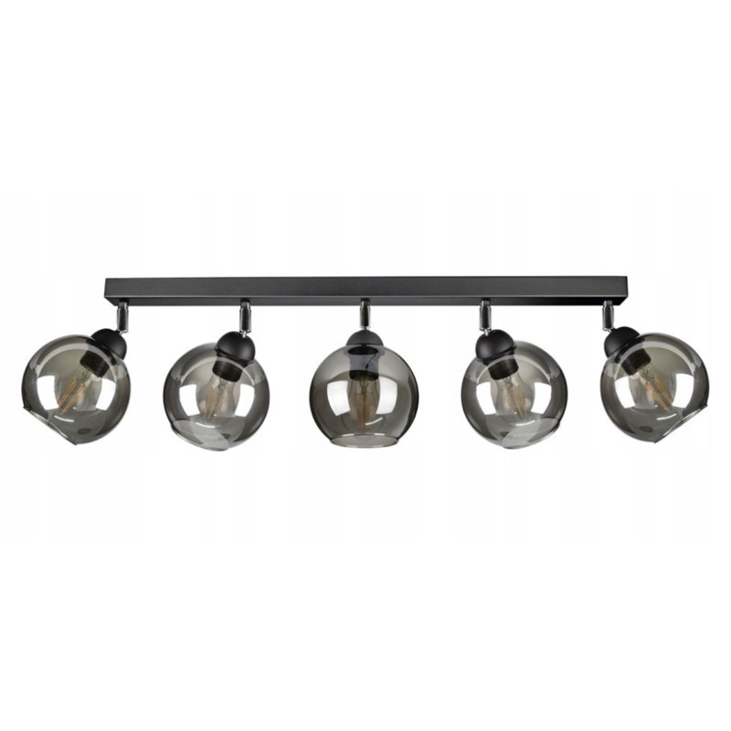 Vard Glass Semi Flush Mount, Aluminum