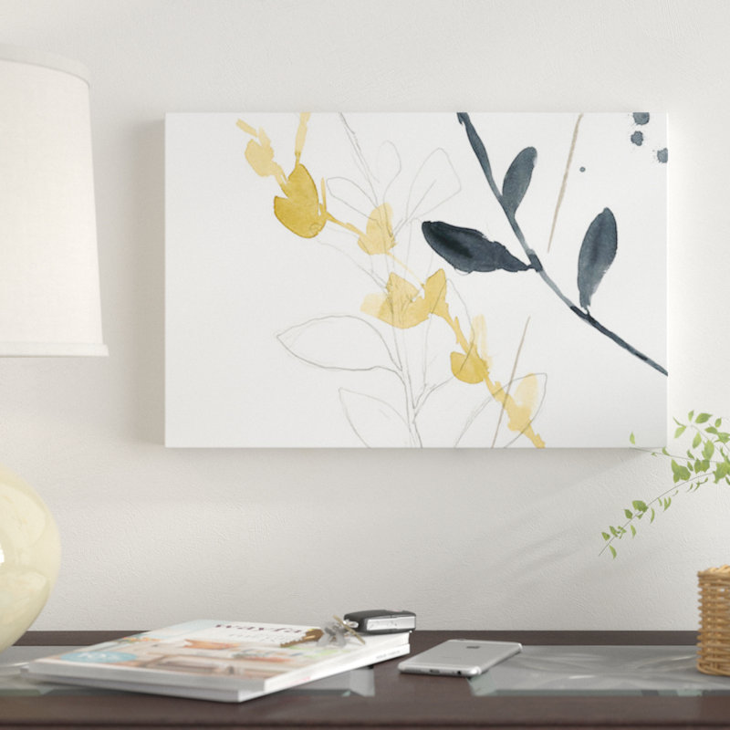 « branch contours vii », impression sur toile, H 12 po x l 18 po x P 1,5 po, Toile tendue, Pas de tapis