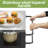 Durable Outdoor Grill Cart With Storage, Hooks, And Spice Rack For Patio And BBQ Accessories