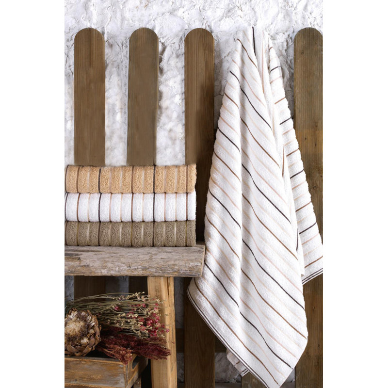 Ensemble de serviettes de bain 100% coton 3 pièces Berardina