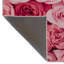 Tapis décoratif moderne à motif floral rose et rouge-1147417792