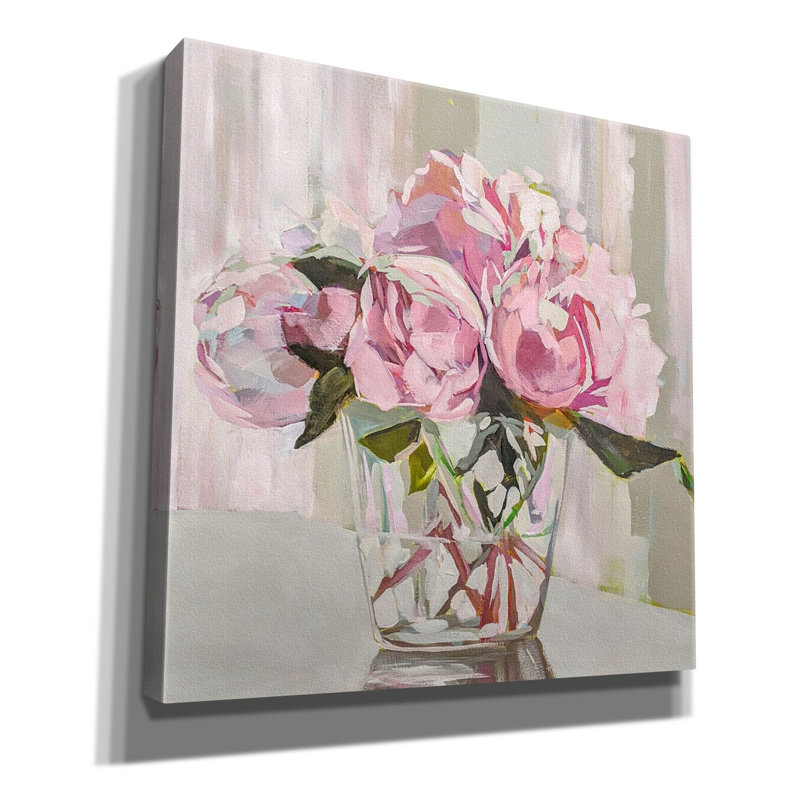 "Pivoines" par Jenny Westenhofer, H 12 po x l 12 po x P 0,75 po