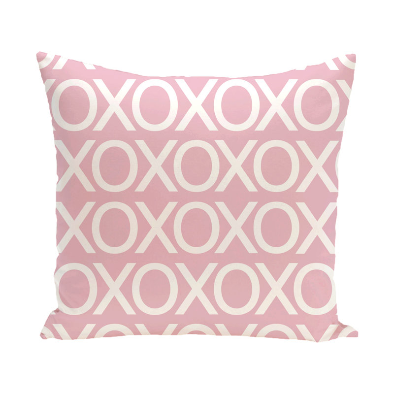 Coussin d'extérieur carré, 20 po x 20 po, Rose pâle