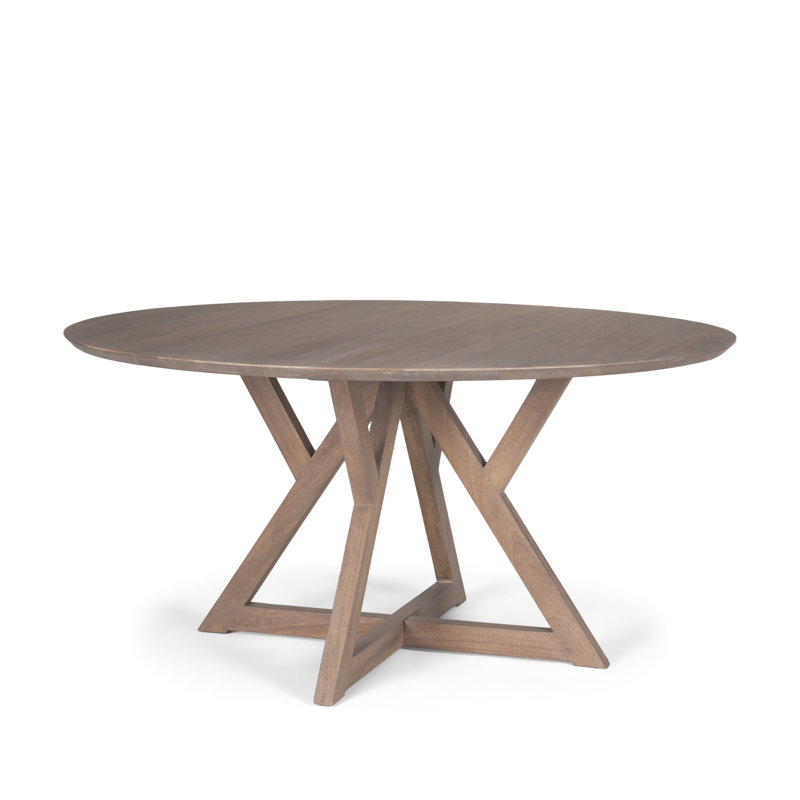 Table de salle à manger Persimmon, Marron clair, H 29,5 po x L 60 po x l 60 po