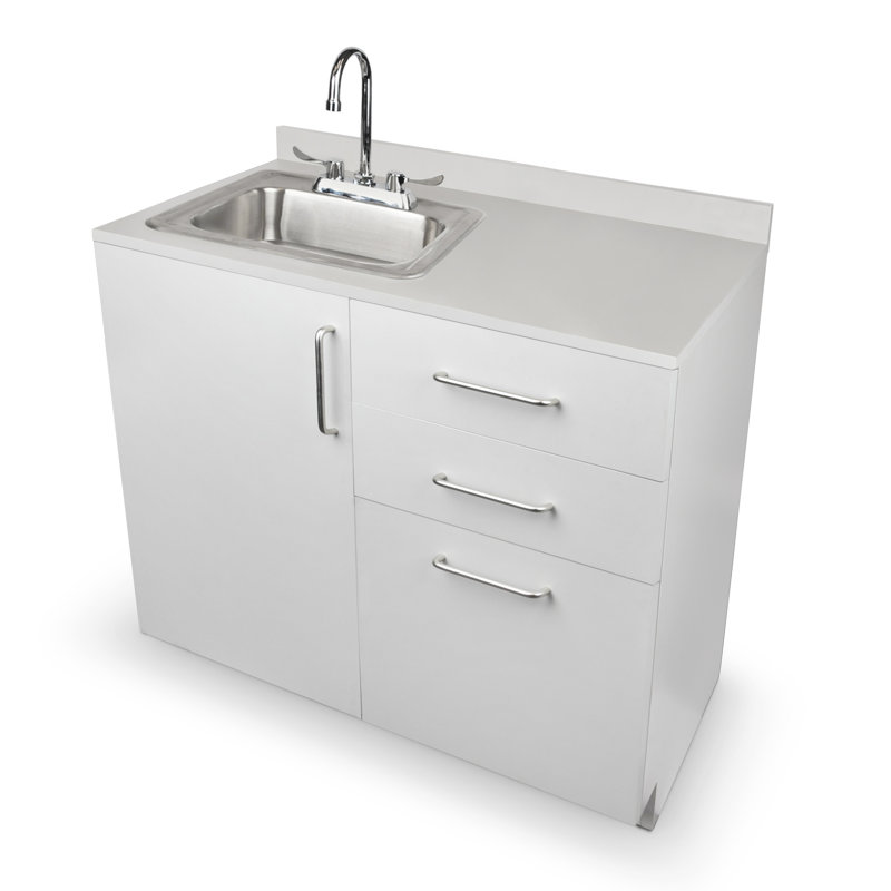 Armoire d'appoint avec évier 36,32 po x H 36 po prête à assembler
