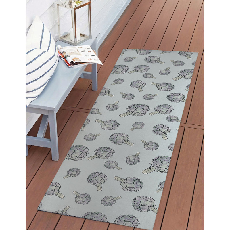 Tapis d'été Summer Artichaut, Tapis de couloir 2 pi 6 po x 8 pi