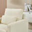 Assise rembourrée en chenille moderne - structure en bois massif avec rembourrage épais pour plus de confort Convient à différents styles Instructions d'assemblage faciles Base de fauteuil chic Coussin luxueux pour la vie-1021838775