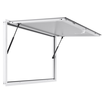 Fenêtre de service à cadre en alliage d'aluminium de 53 x 33 po Concession Window
