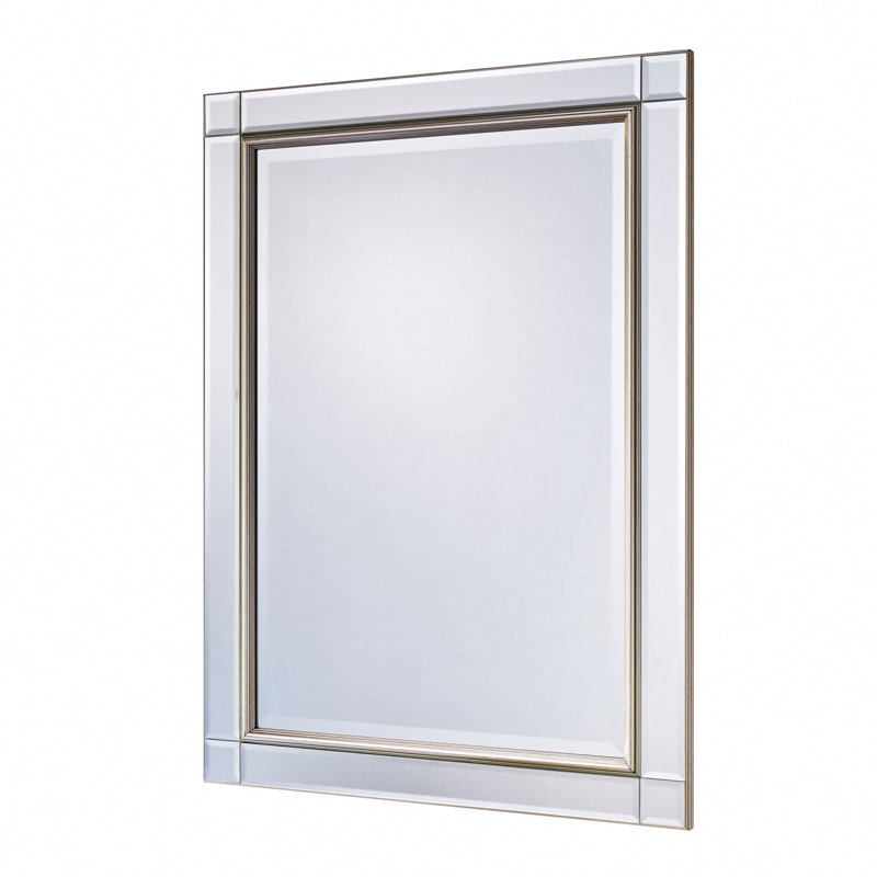 Alfonso Venetian Bevelled Wall Mounted Accent Mirror, 136cm H x 105.5cm W